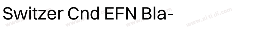 Switzer Cnd EFN Bla字体转换